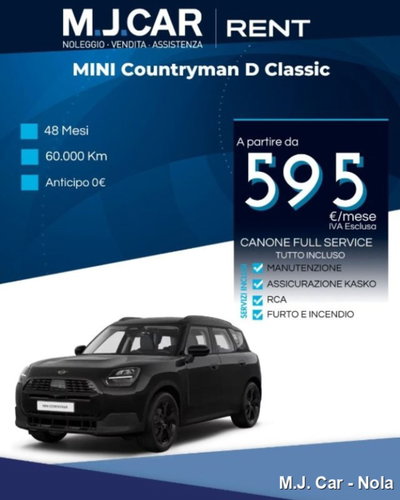 MINI Mini Countryman 2.0 Cooper D Classic Countryman nuova
