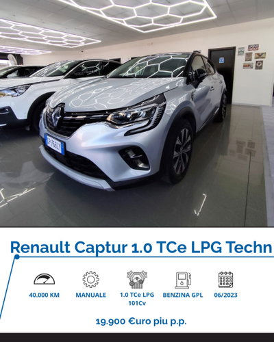 Renault Captur TCe 100 CV GPL Techno usata