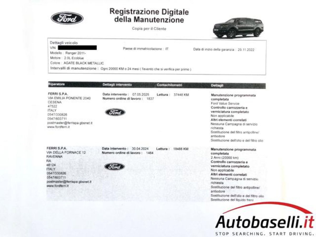 Ford Ranger Pick-up Ranger 2.0 ECOBLUE aut. DC Limited 5 posti (6)