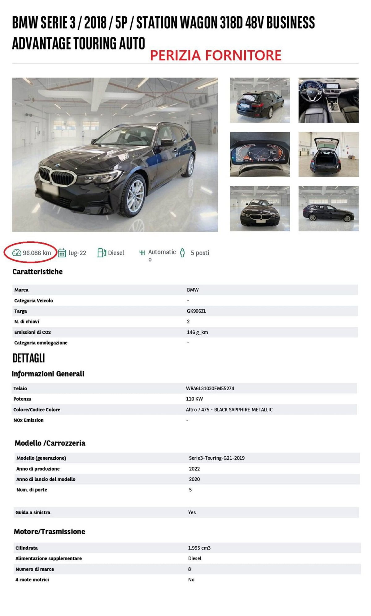BMW Serie 3 Touring 318d  mhev 48V auto (14)