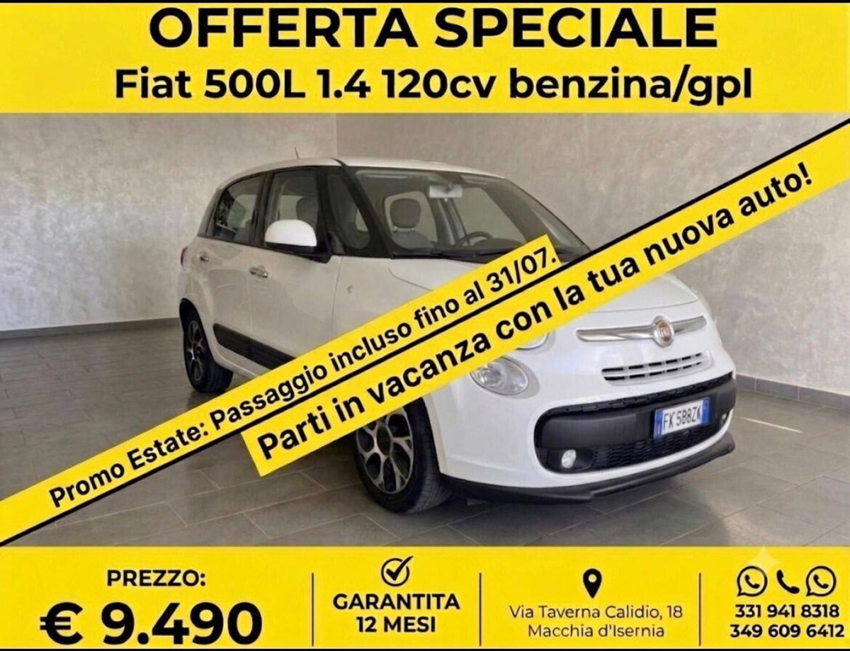 Fiat 500L 1.4 T-Jet 120 CV GPL Pop