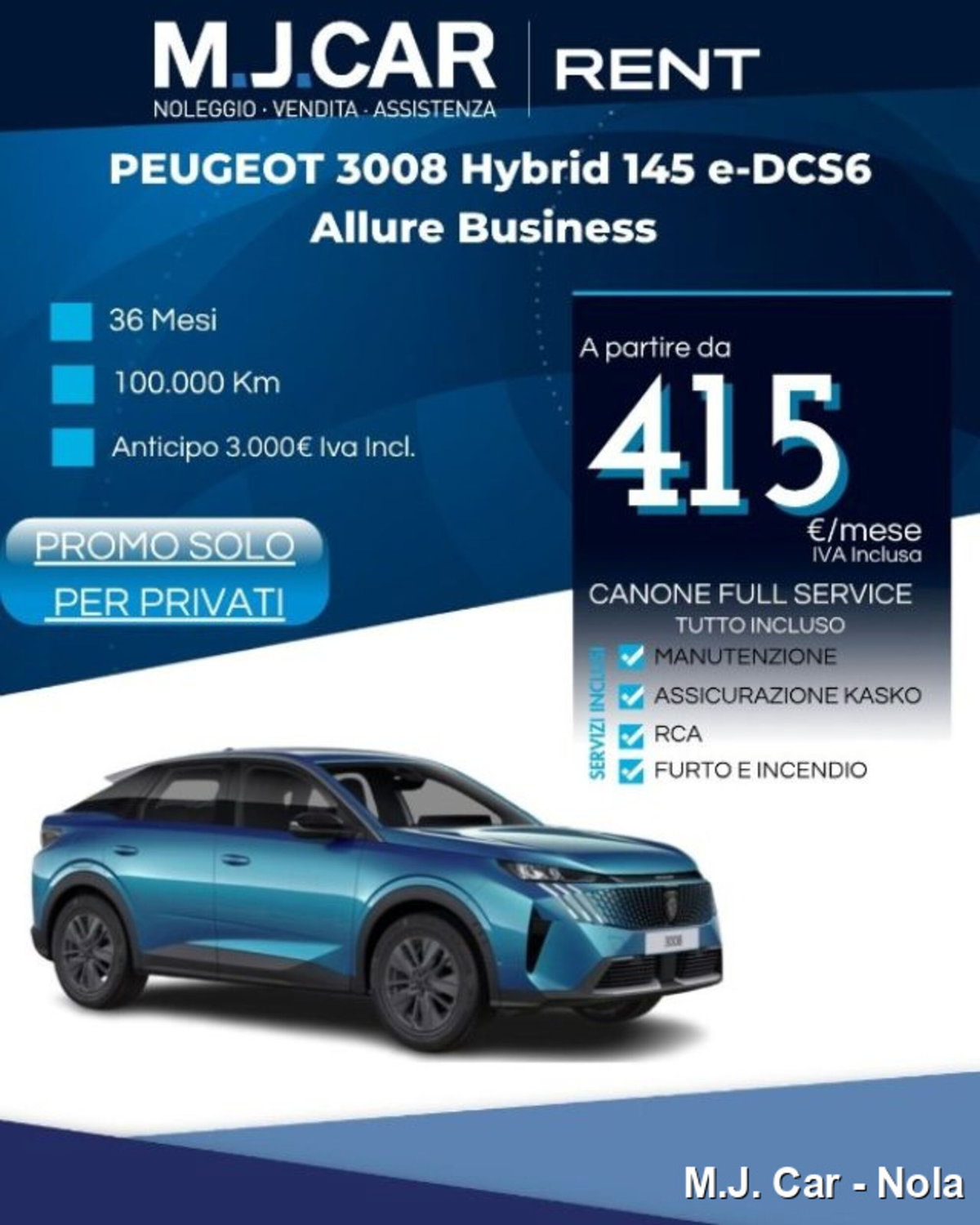 Peugeot 3008 1.2 hybrid Allure Business 145cv e-dcs6