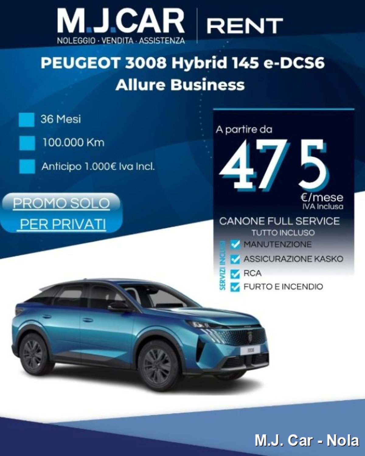 Peugeot 3008 1.2 hybrid Allure Business 145cv e-dcs6