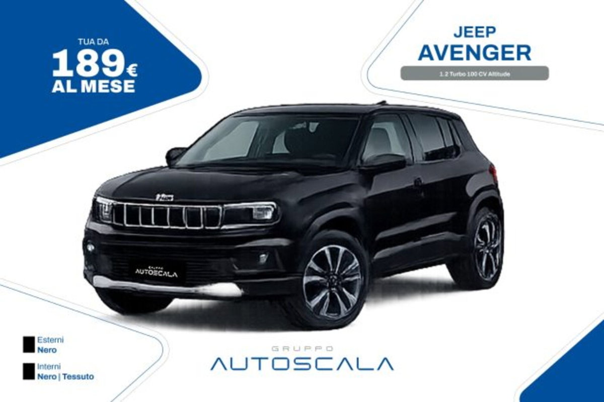 Jeep Avenger 1.2 turbo Altitude fwd 100cv