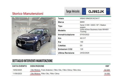 BMW Serie 5 Touring 520d 48V xDrive  Msport (15)