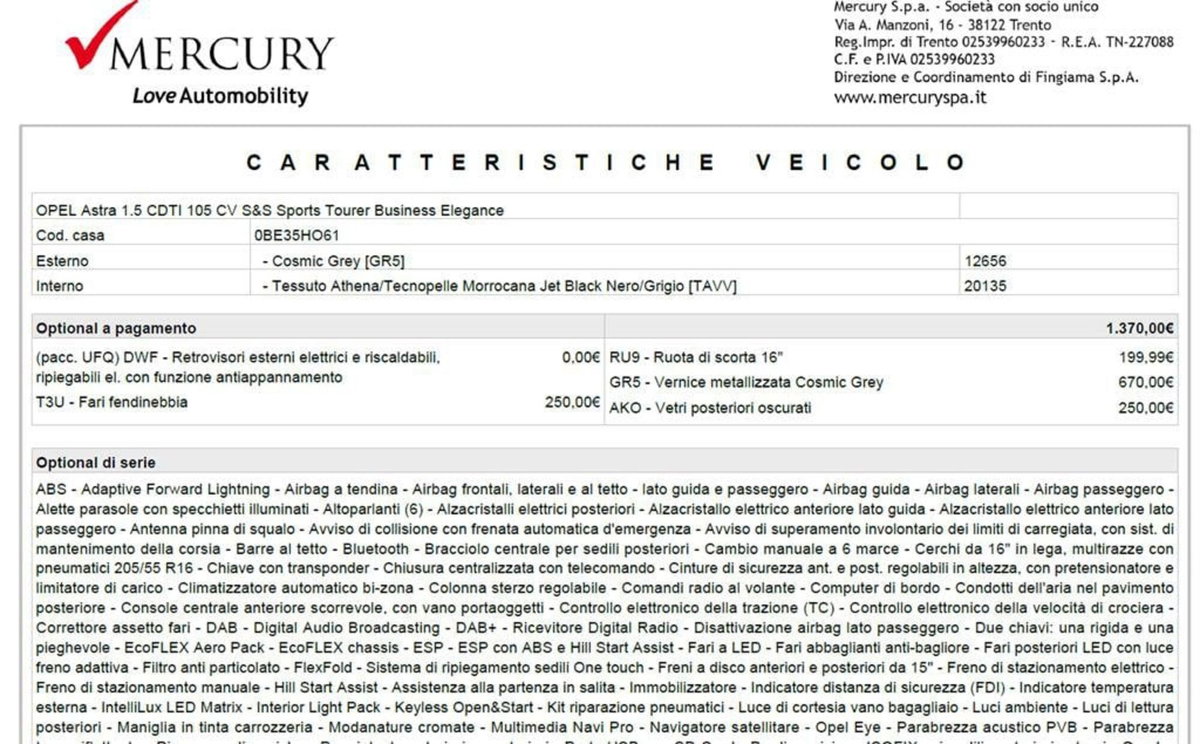 Opel Astra Station Wagon 1.5 CDTI 105 CV S&S Sports Business Elegance (8)