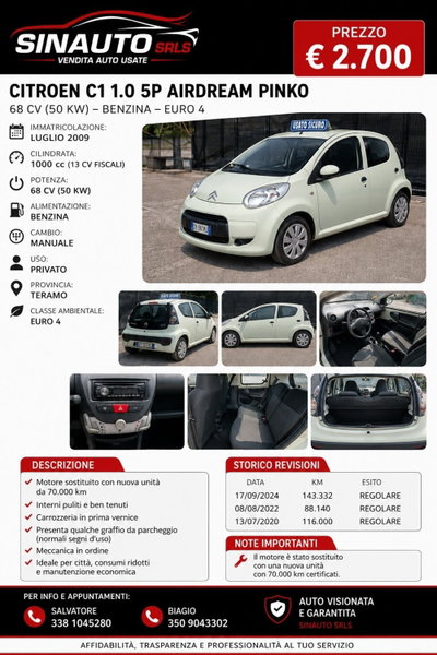 Citroen C1 1.0 5 porte airdream AMIC1 (8)