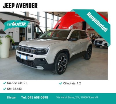 Jeep Avenger 1.2 turbo Summit fwd 100cv usata