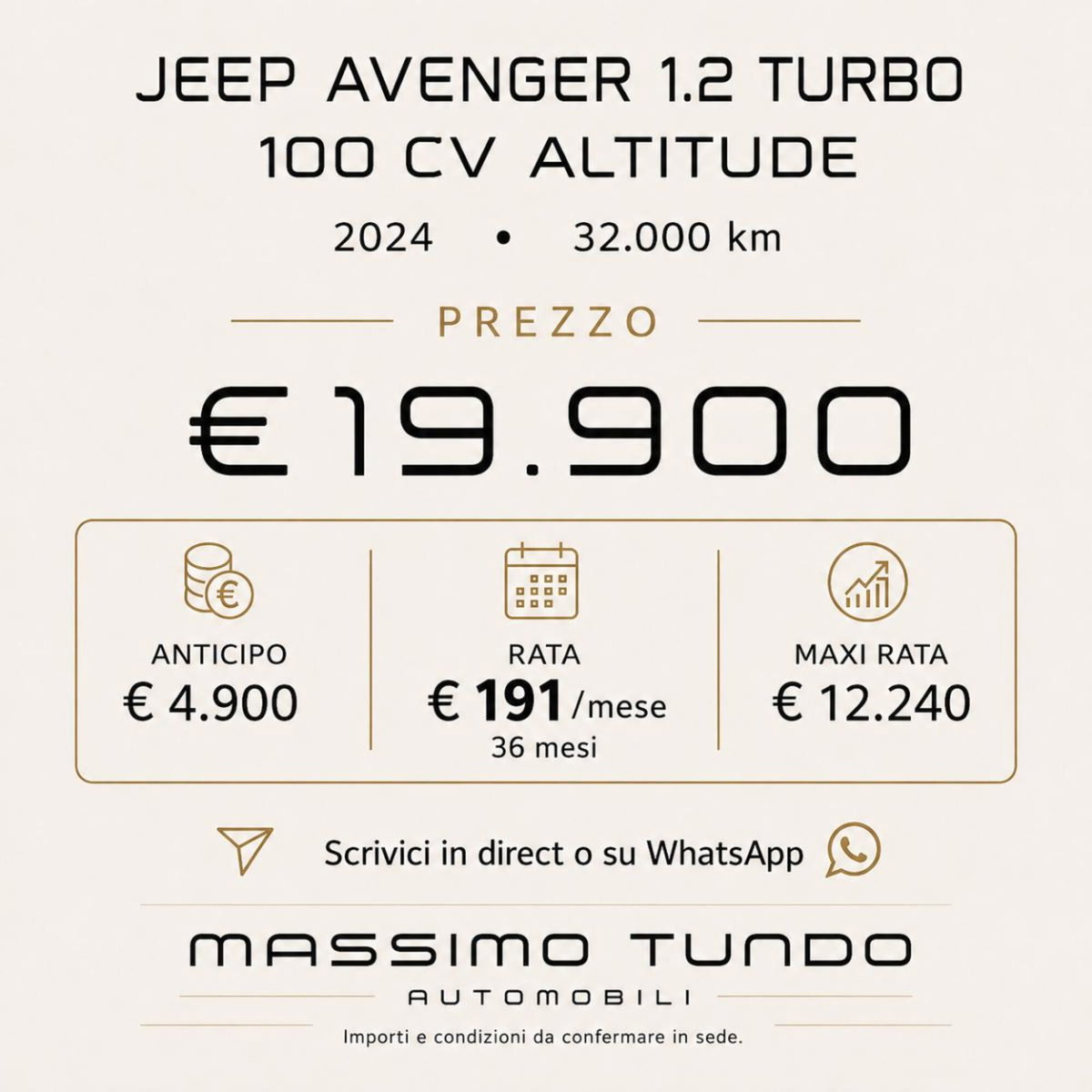 Jeep Avenger 1.2 turbo Altitude fwd 100cv (20)