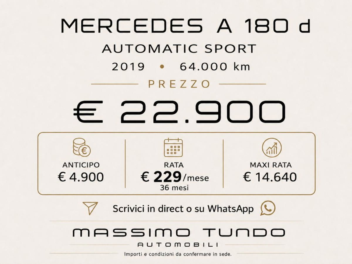 Mercedes-Benz Classe A 180 d Automatic Sport (11)