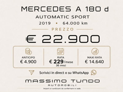 Mercedes-Benz Classe A 180 d Automatic Sport (11)
