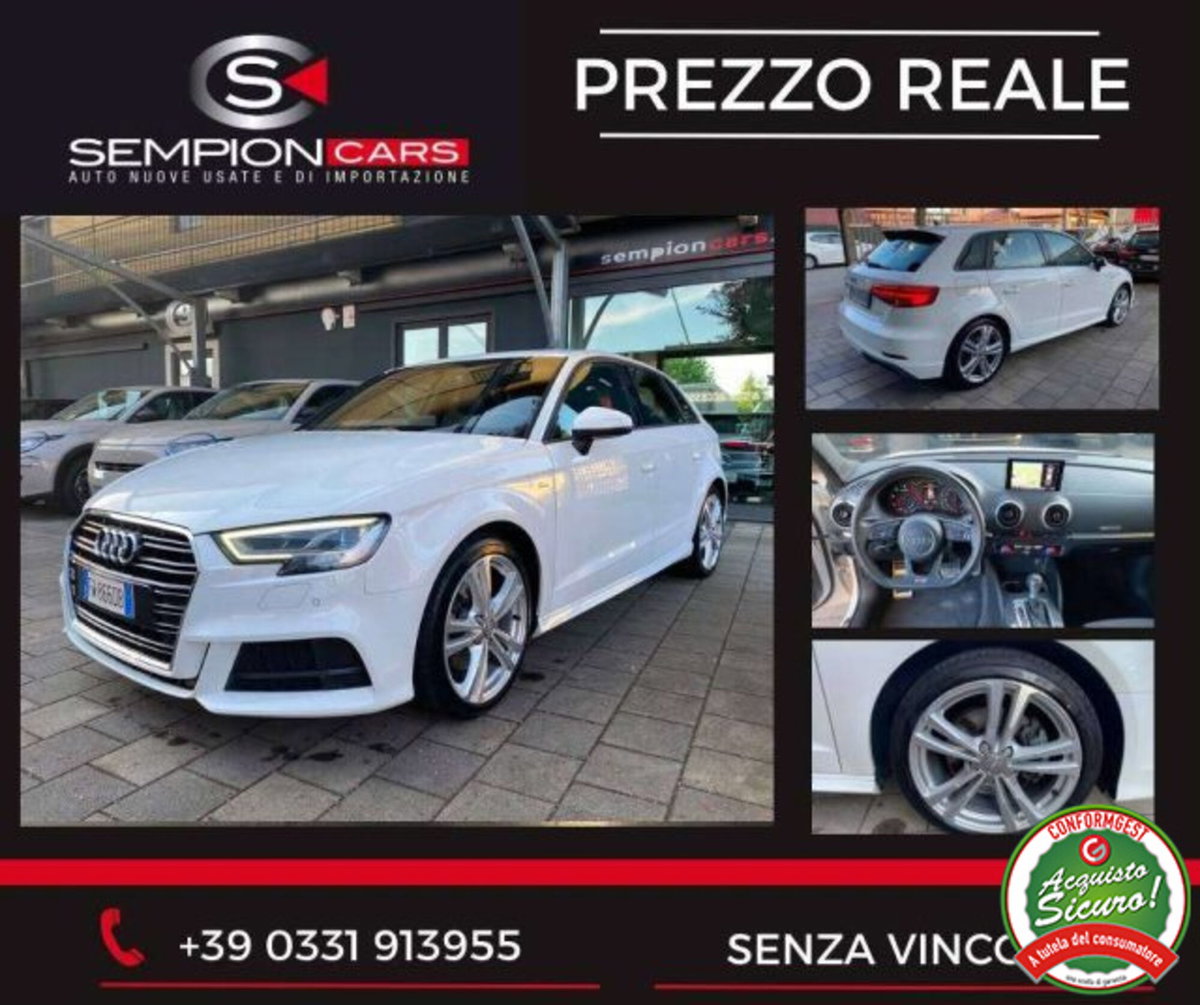 Audi A3 Sportback 2.0 tdi S line edition 150cv s-tronic