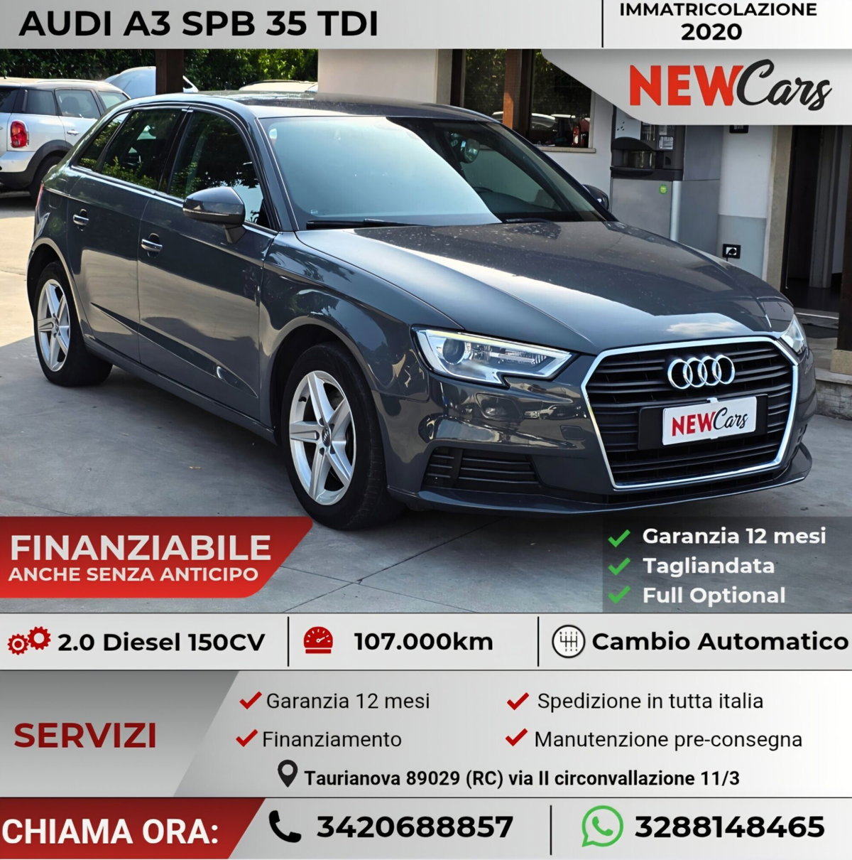 Audi A3 Sportback 35 TDI S tronic Design
