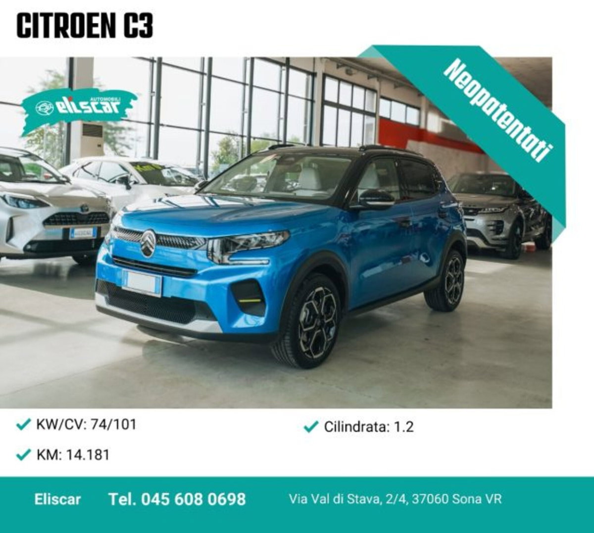 Citroen C3 1.2 puretech turbo Max 100cv s&s