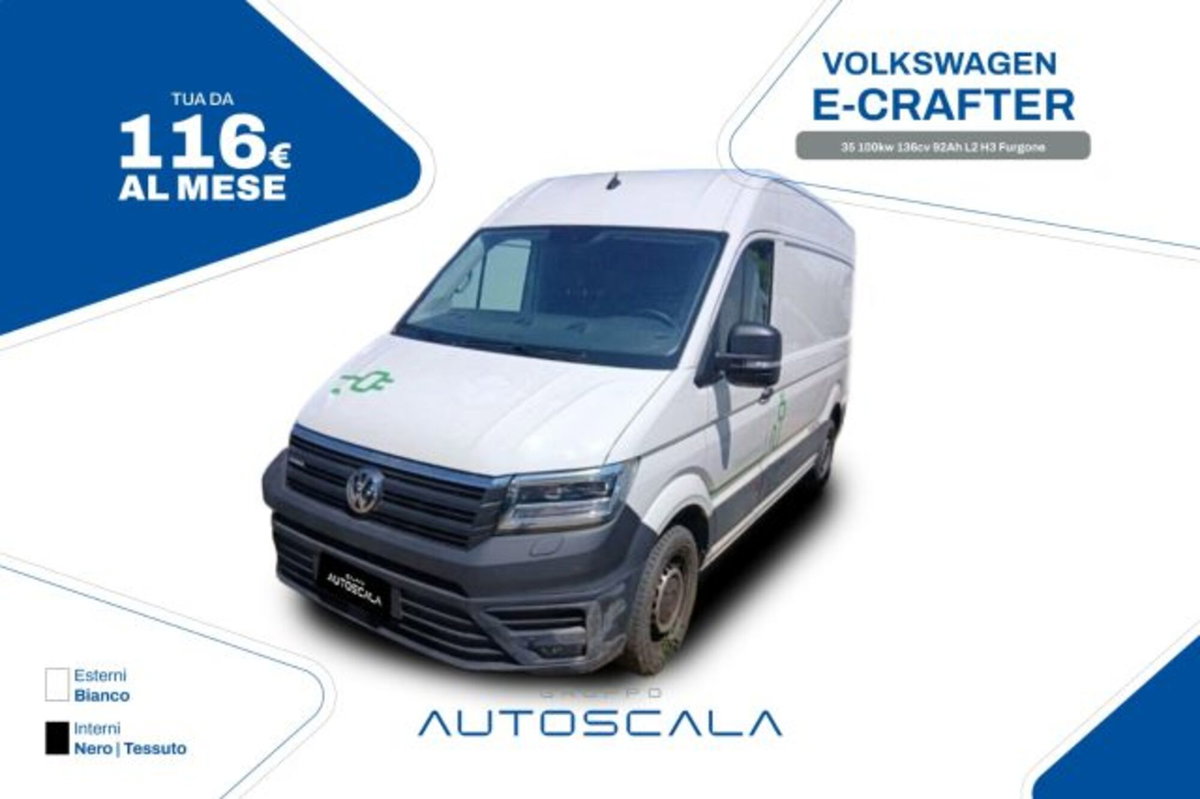 Volkswagen Veicoli Commerciali e-crafter Furgone 35 136cv L3H3
