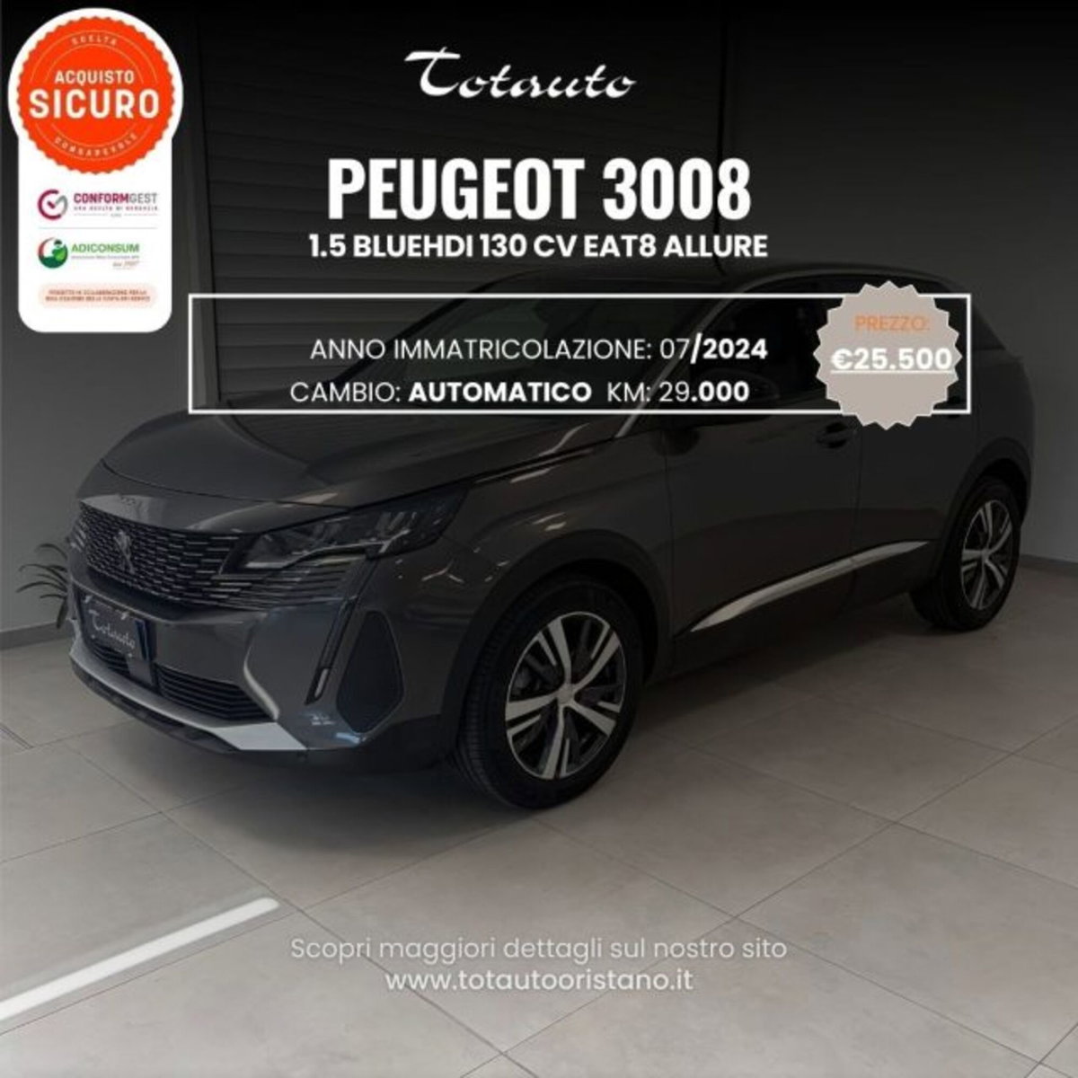 Peugeot 3008 BlueHDi 130 S&S EAT8 Allure Pack
