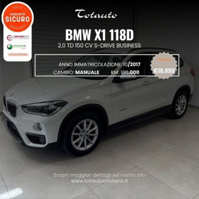 BMW X1 sDrive18d Business usata