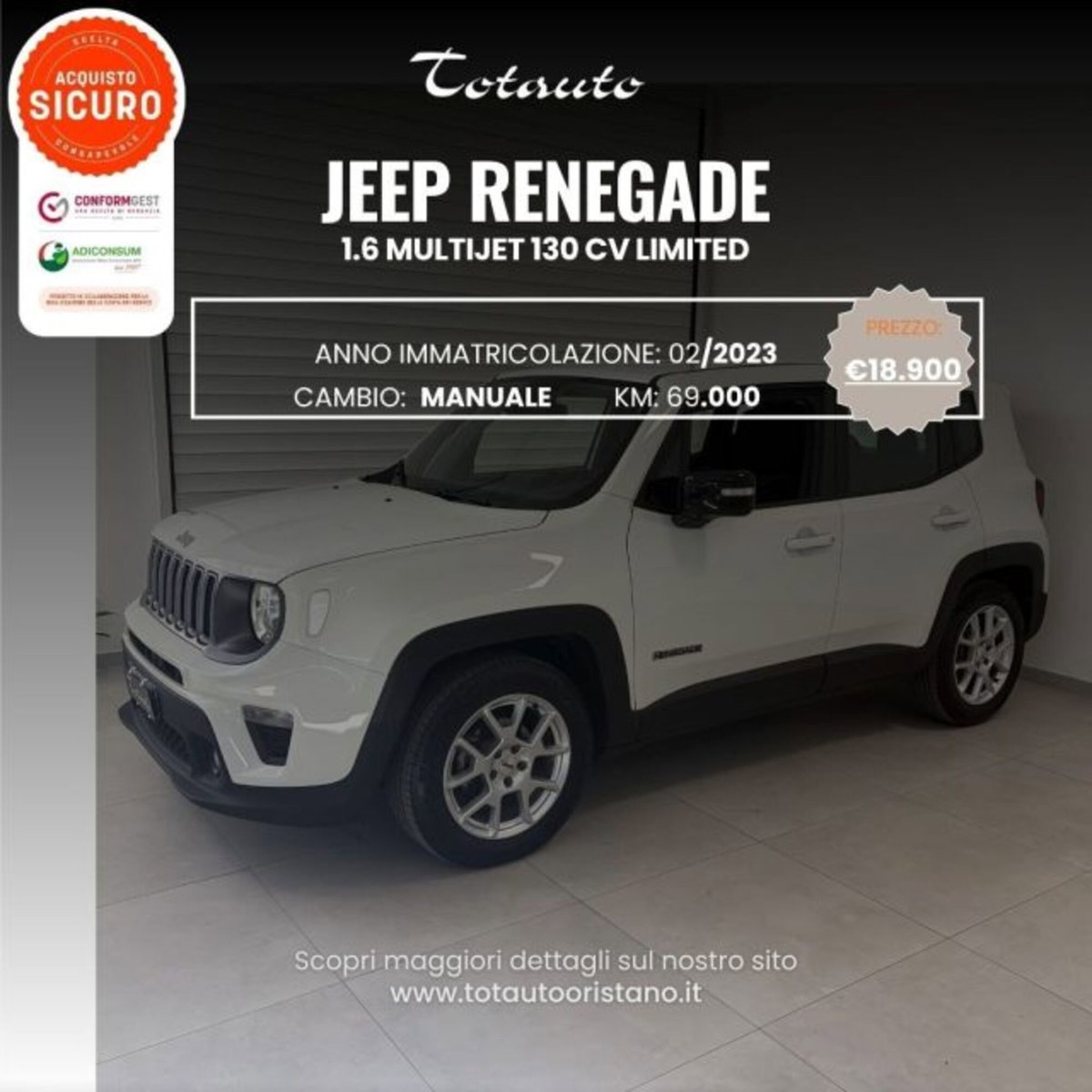 Jeep Renegade 1.6 Mjt 130 CV Limited
