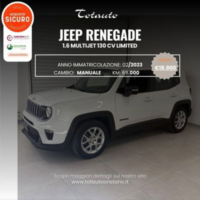 Jeep Renegade 1.6 Mjt 130 CV Limited usata
