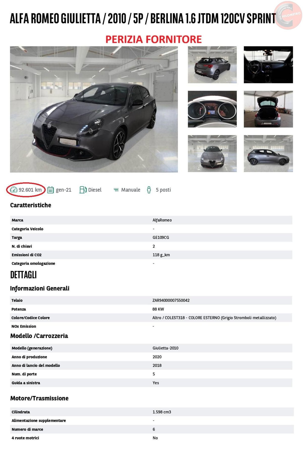 Alfa Romeo Giulietta 1.6 JTDm Sprint 120cv (14)