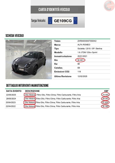 Alfa Romeo Giulietta 1.6 JTDm Sprint 120cv (15)