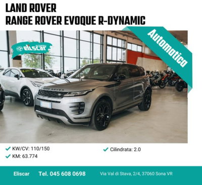 Land Rover Range Rover Evoque 2.0D I4-L.Flw 150 CV R-Dynamic S usata