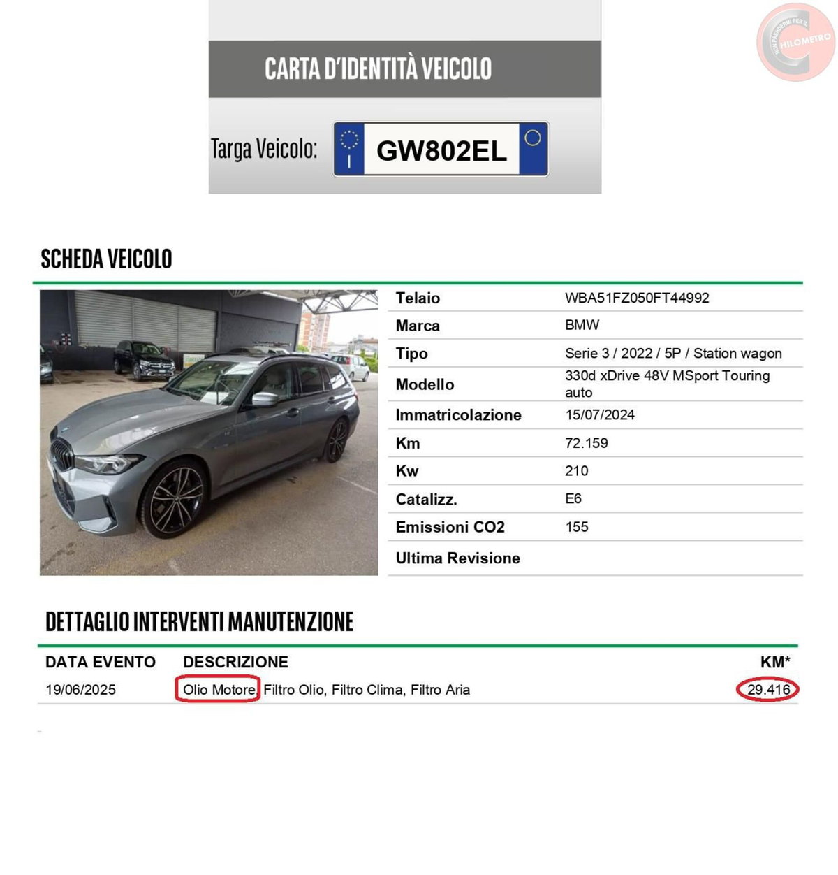 BMW Serie 3 Touring 330d  mhev 48V xdrive MSport auto (14)