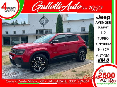 Jeep Avenger 1.2 turbo e-hybrid mhev Summit fwd 110cv edct6 nuova