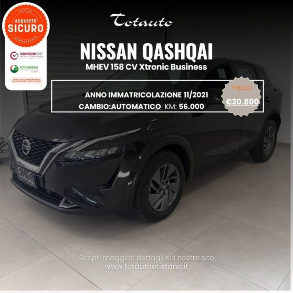 Nissan Qashqai 1.3 mhev Business 2wd 158cv xtronic