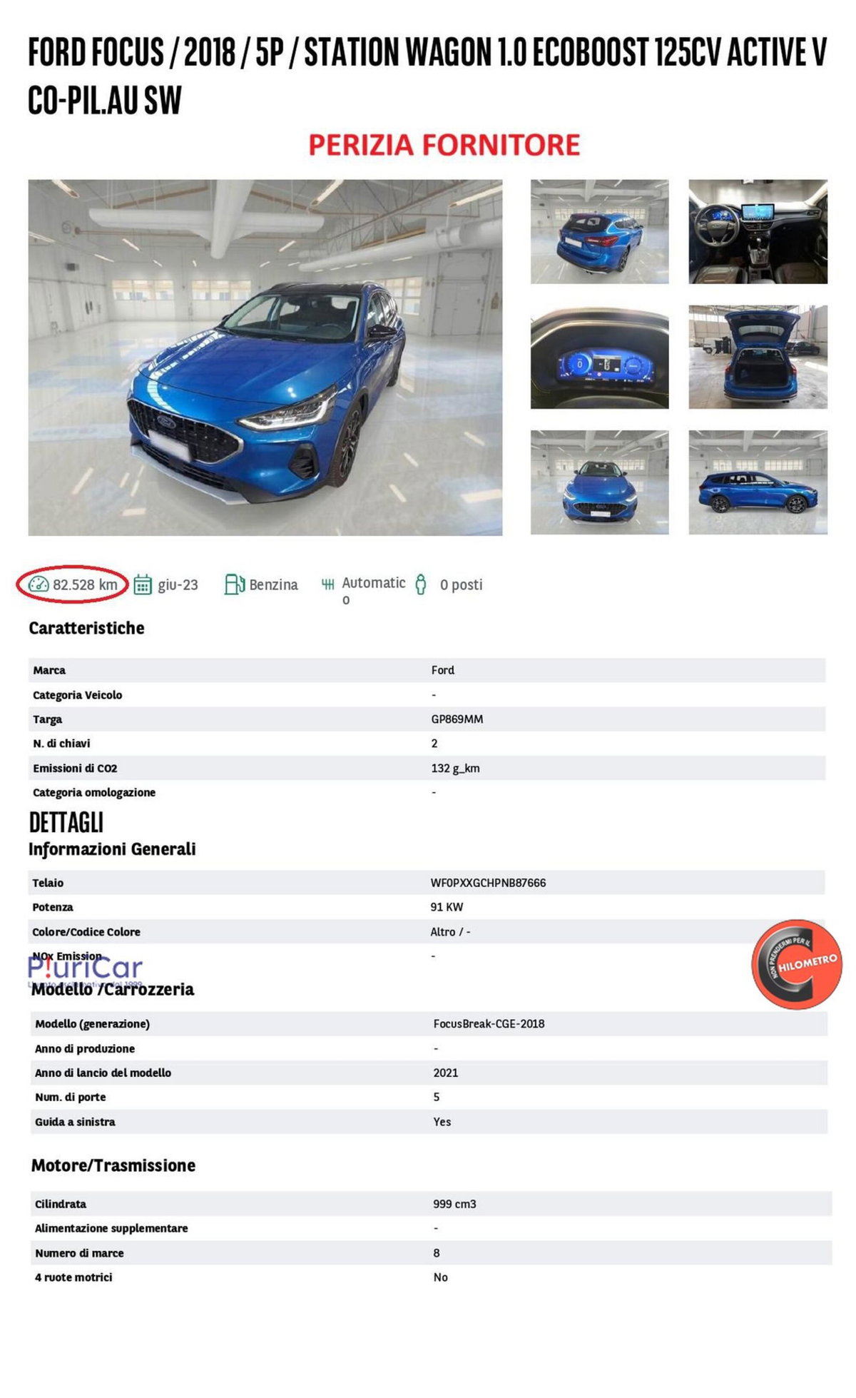 Ford Focus 1.0 EcoBoost 125 CV automatico 5p. Active Co-Pilot (14)