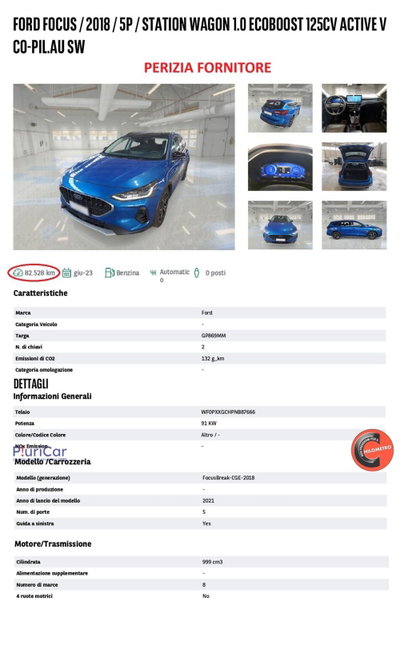 Ford Focus 1.0 EcoBoost 125 CV automatico 5p. Active Co-Pilot (14)