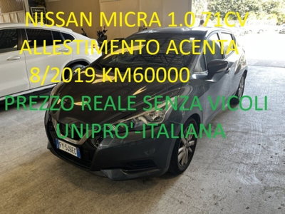 Nissan Micra 1.0 IG 12V 5 porte Acenta usata