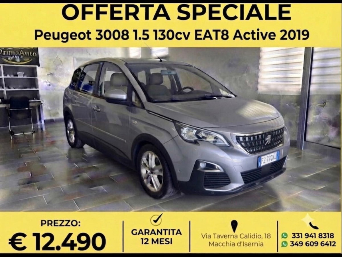 Peugeot 3008 BlueHDi 130 S&S EAT8 Active Pack