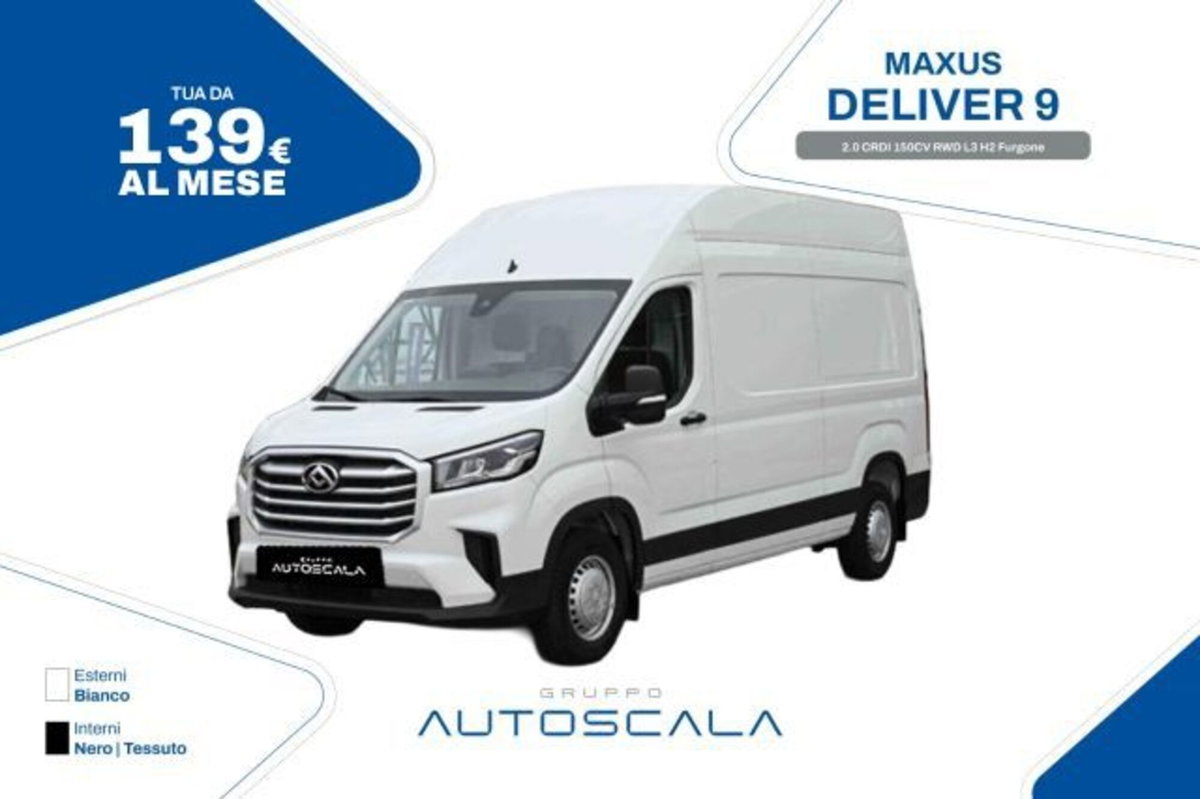 Maxus Deliver Furgone Deliver 9 2.0 crdi 150cv L3H3 rwd