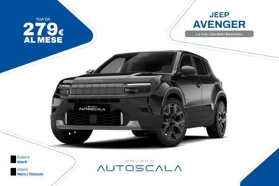 Jeep Avenger 1.2 turbo e-hybrid mhev Black Edition fwd 110cv edct6 nuova