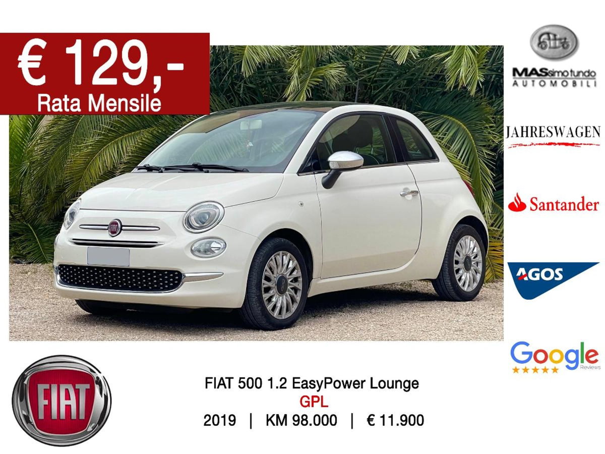 Fiat 500 1.2 EasyPower Lounge
