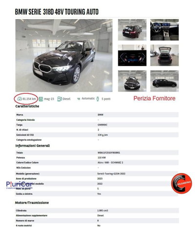 BMW Serie 3 Touring 318d  mhev 48V auto (12)