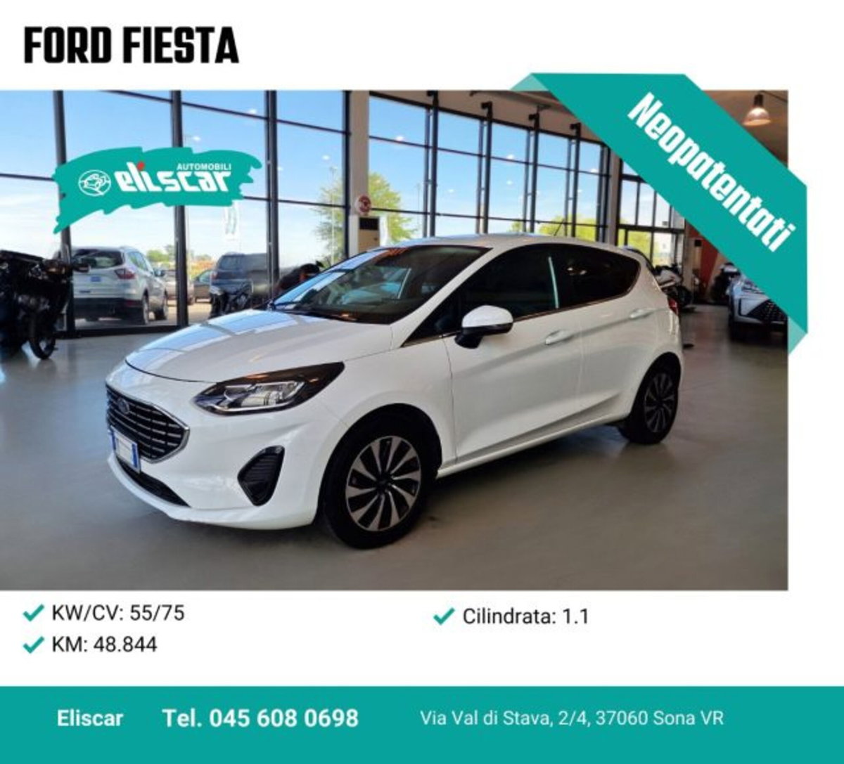 Ford Fiesta 1.1 75 CV 5 porte Plus