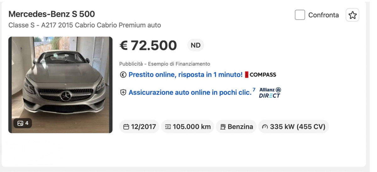Mercedes-Benz Classe S Cabrio 500 Cabrio Maximum (20)