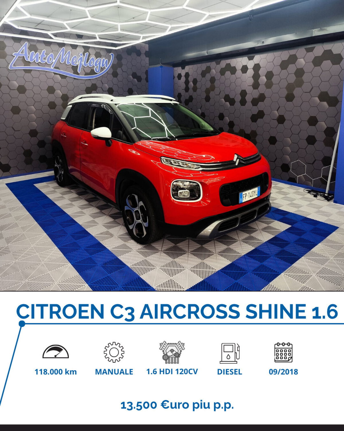 Citroen C3 Aircross BlueHDi 120 S&S EAT6 Shine