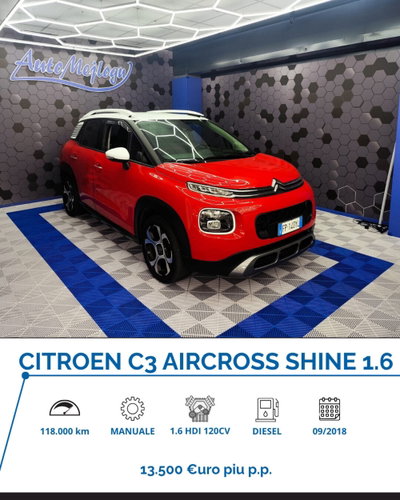 Citroen C3 Aircross BlueHDi 120 S&S EAT6 Shine usata