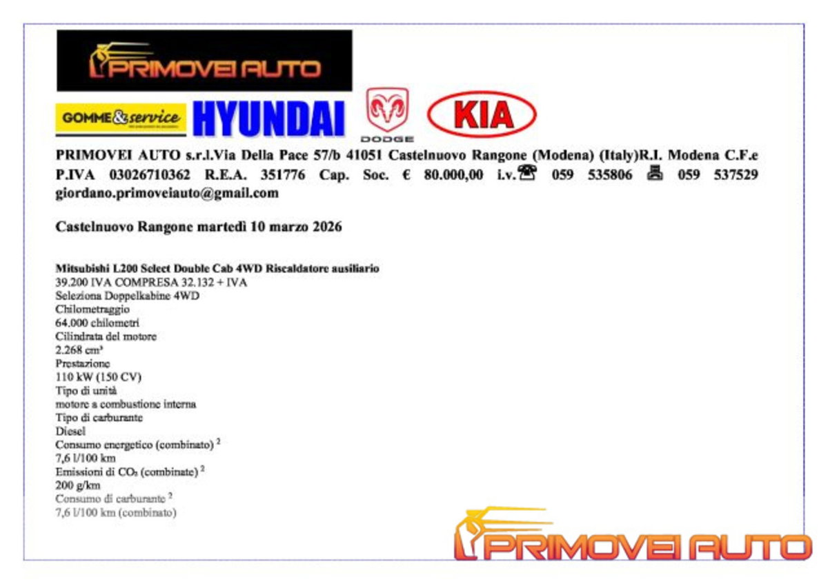 Mitsubishi L200 2.3 D Double Cab 4x4 Hurricane (2)