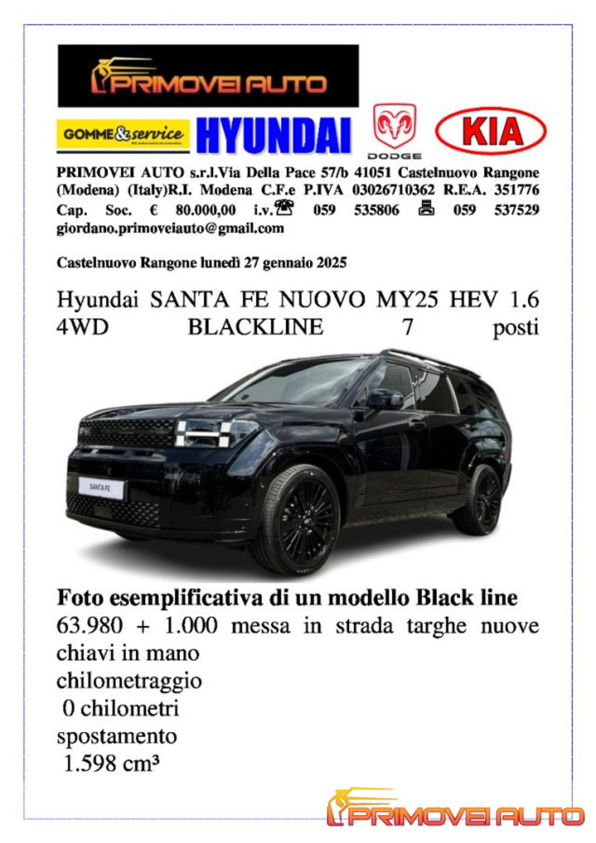 Hyundai Santa Fe 1.6 t-gdi hev XClass 4wd 239cv at 7p.ti