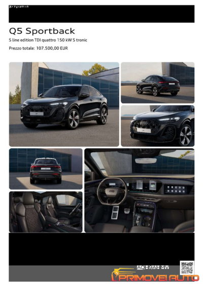 Audi Q5 Sportback 40 2.0 tdi mhev 12V S line Plus quattro s-tronic (2)