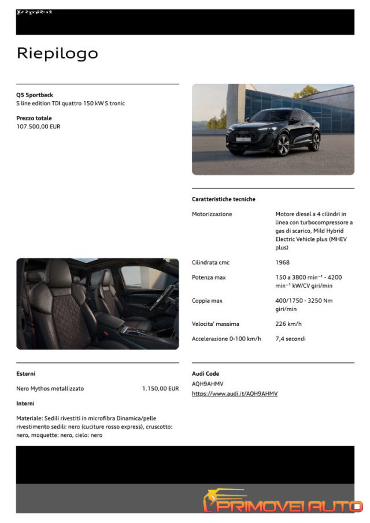 Audi Q5 Sportback 40 2.0 tdi mhev 12V S line Plus quattro s-tronic (3)