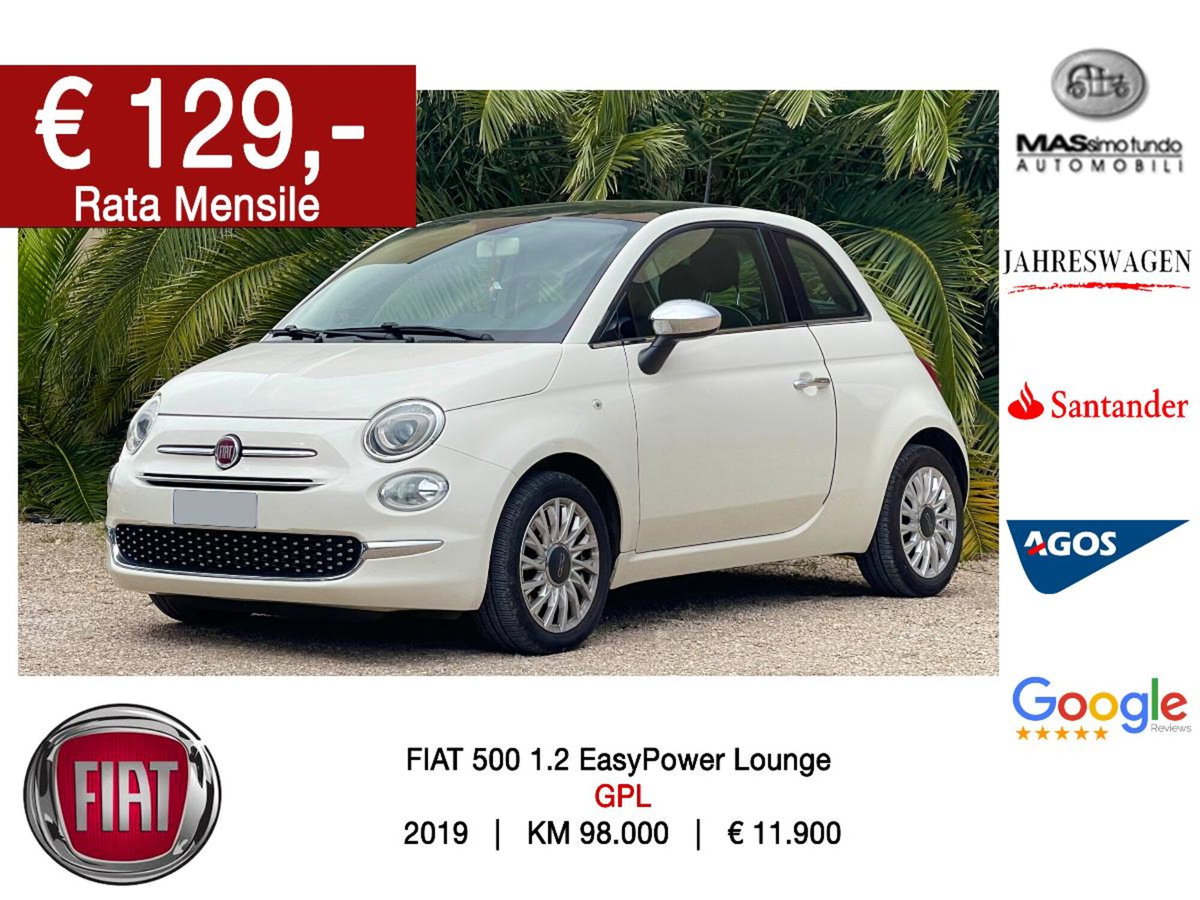 Fiat 500 1.2 EasyPower Lounge