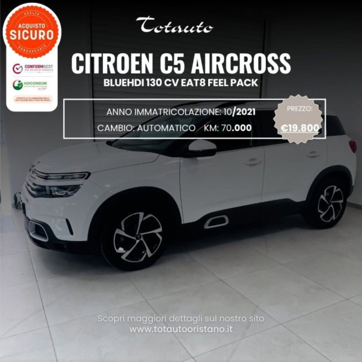 Citroen C5 Aircross Aircross BlueHDi 130 S&S EAT8 Feel Pack
