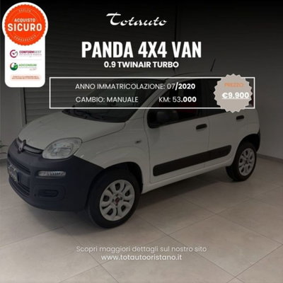 Fiat Panda 0.9 TwinAir Turbo S&S 4x4 Pop Van 2 posti