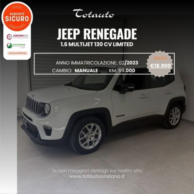 Jeep Renegade 1.6 Mjt 130 CV Limited usata