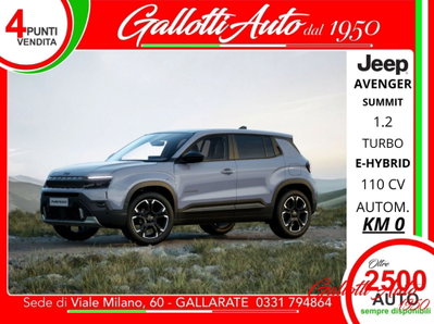 Jeep Avenger 1.2 turbo e-hybrid mhev Summit fwd 110cv edct6 nuova